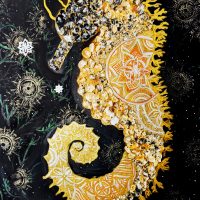 Exigence, excellence (2021, 90x120cm) hippocampe-toile-ilmao