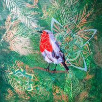 Tu n'es pas seul (2023, 50x60cm) rossignol-toile-ilmao